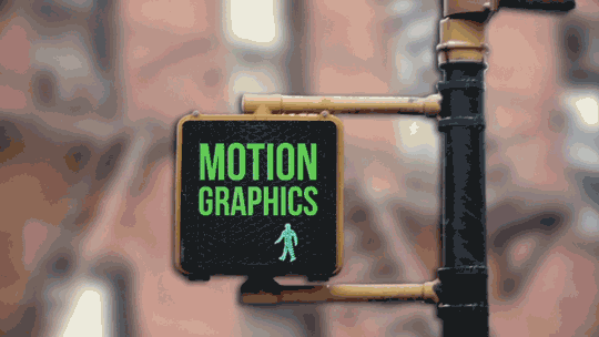 Downtown motion graphics gif animation