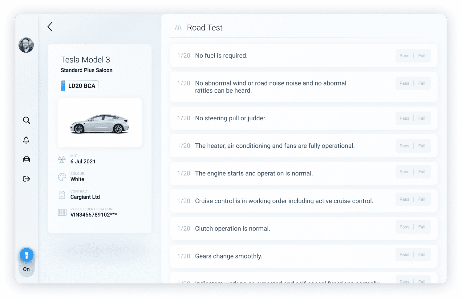 Mock up of a Genus product showcasing the design system in action